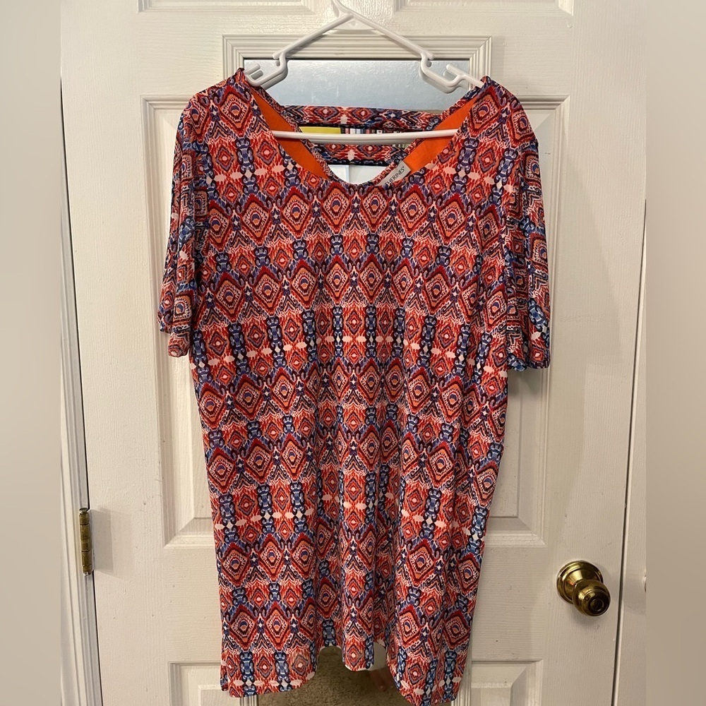 ❤️Catherine’s 14/16W Brightly Colored Tunic